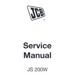 JCB instrukcje napraw + schematy + DTR: JCB Koparka JS200W  instrukcja naprawy